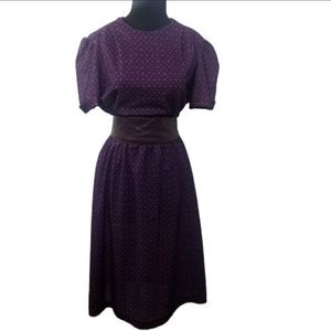 Floral Purple Vintage Dress